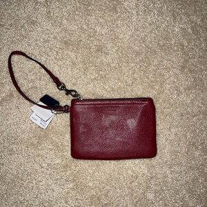 red coach wristlet